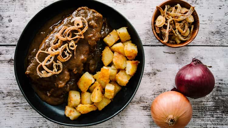 Zwiebelrostbraten