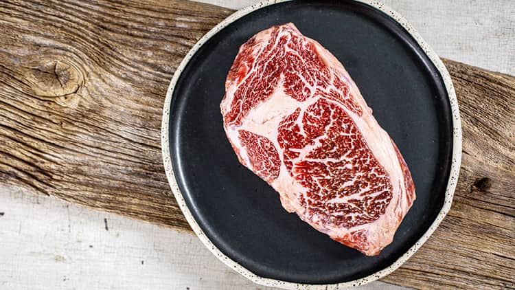 Marmorierung im Ribeye Steak